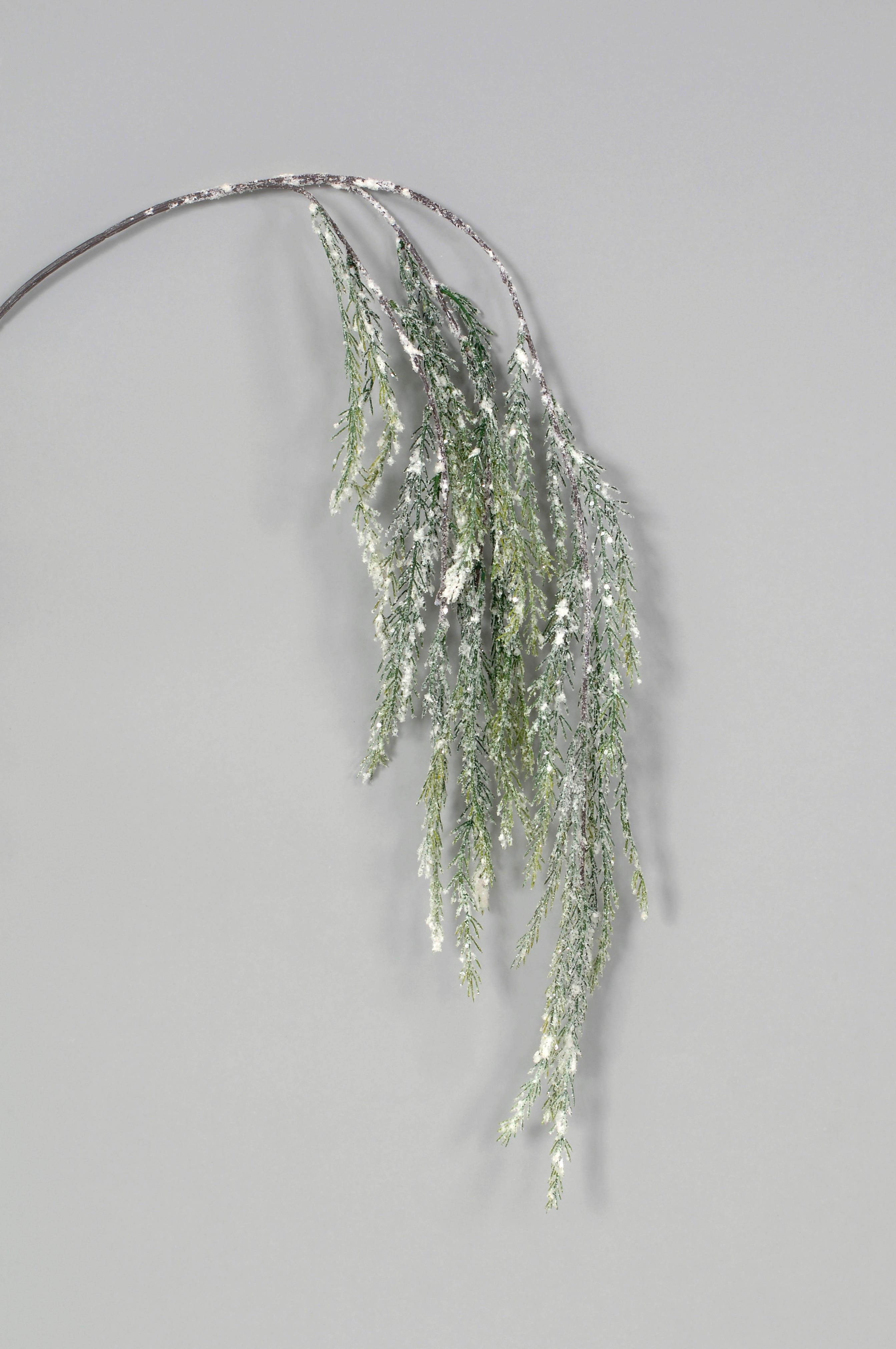 41 Green Snow Hanging Pine Spray