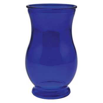 Cobalt Blue Regency Glass Vase 7