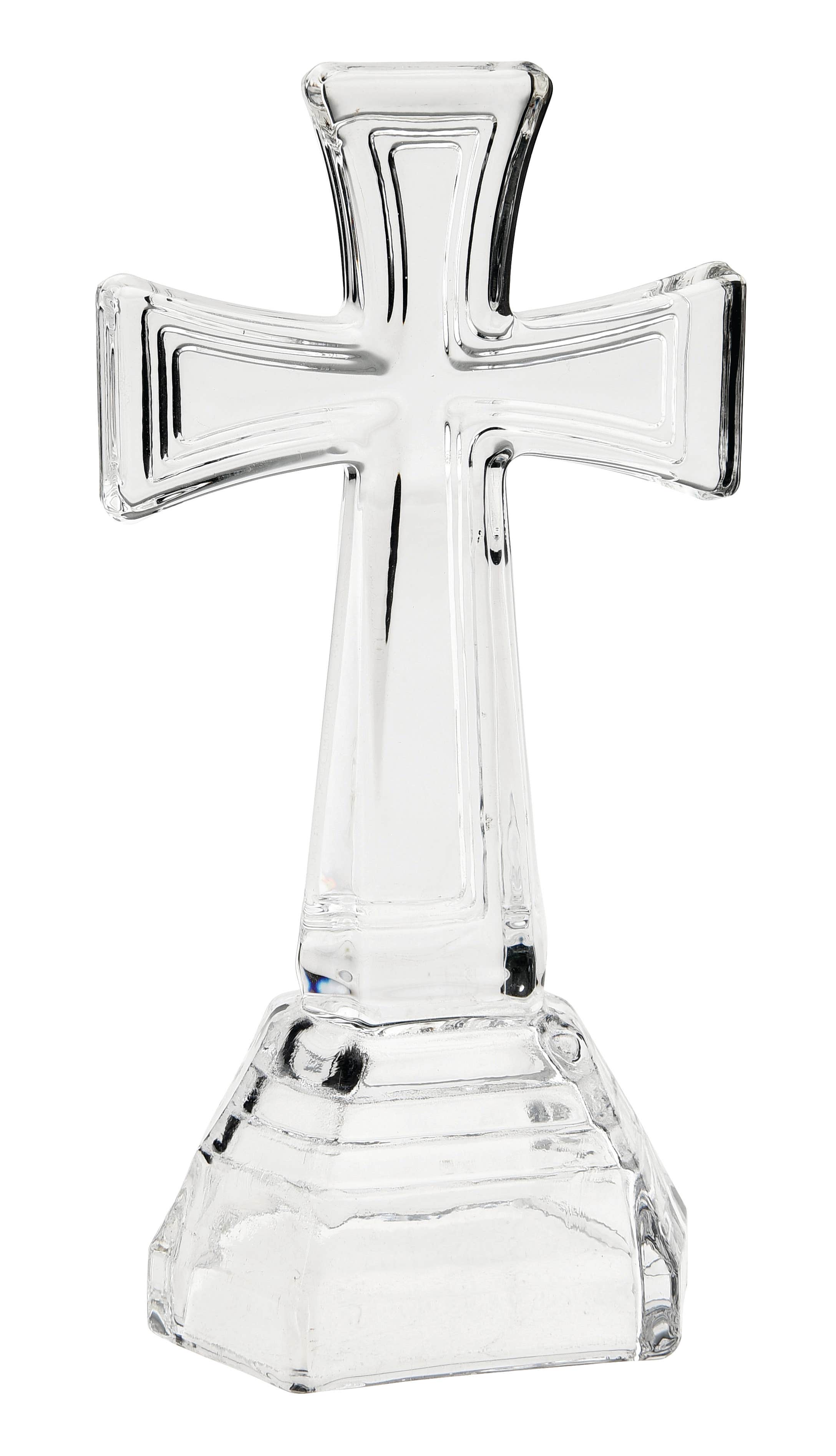 Clear Glass Cross 8.5