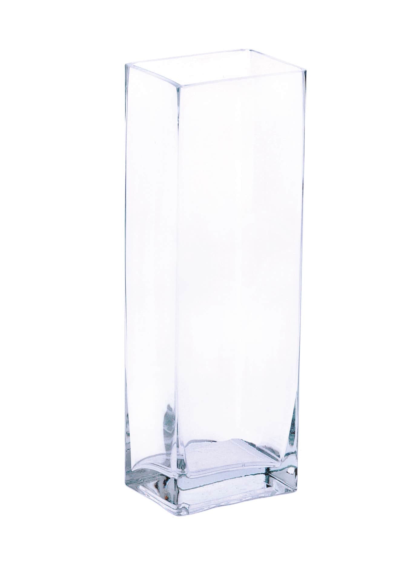 3 x 4 x 12 Rectangular Clear Glass Vase
