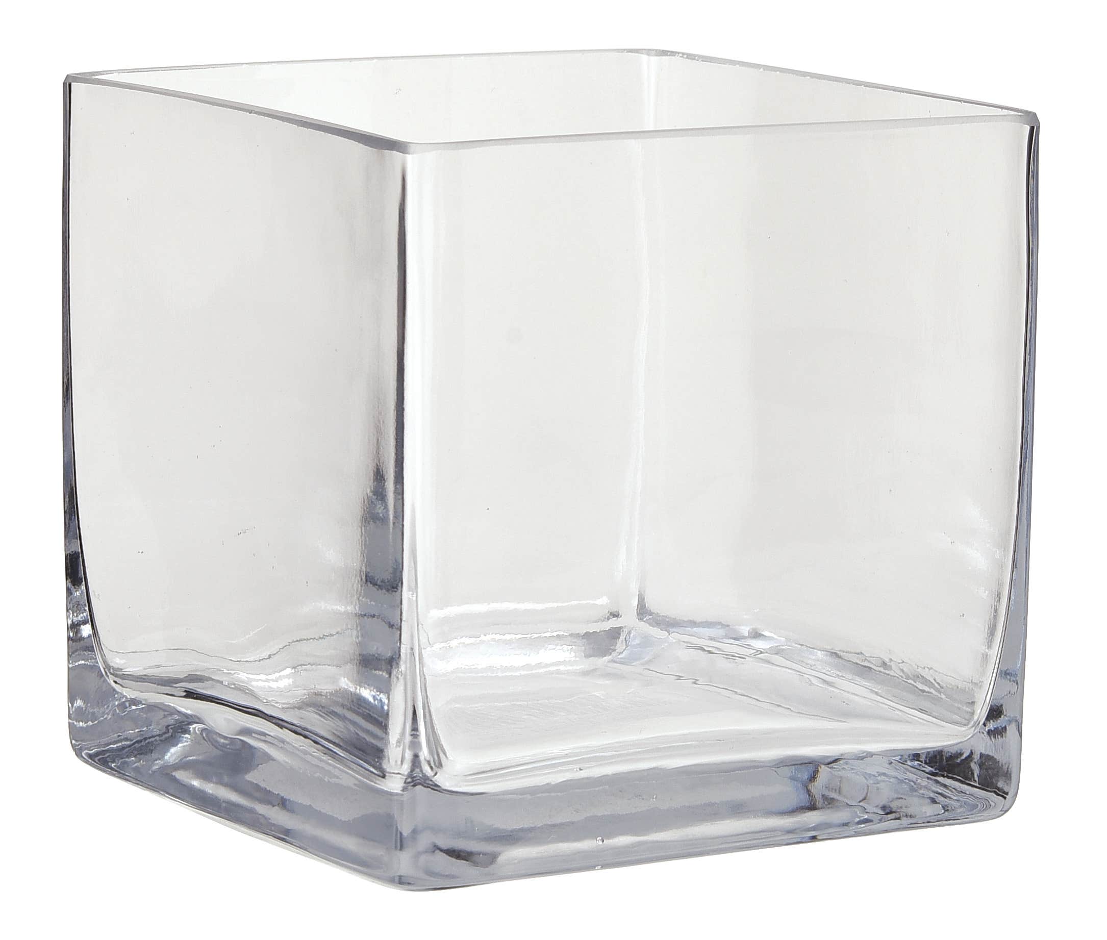 5 Clear Glass Cube