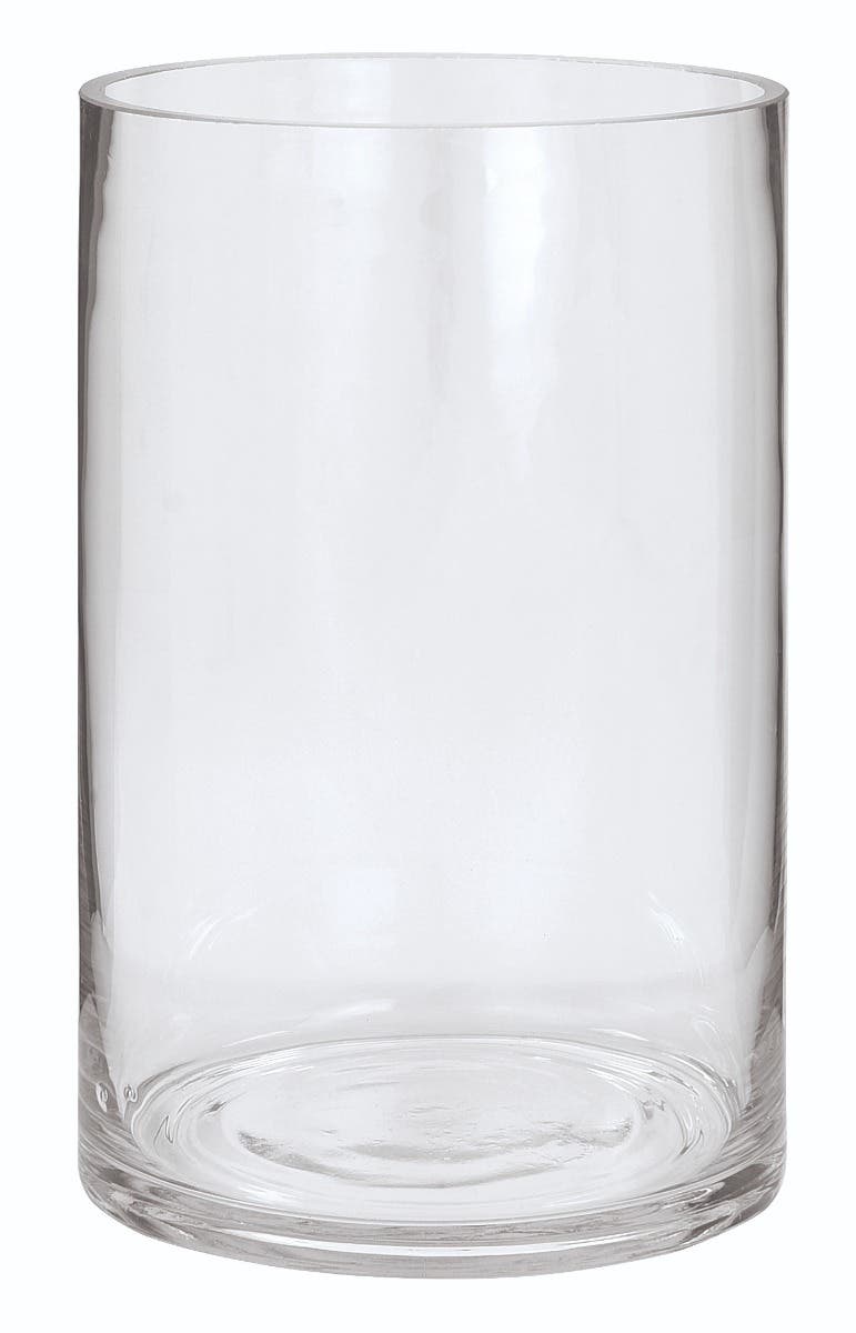5 x 8 Round Clear Glass Cylinder