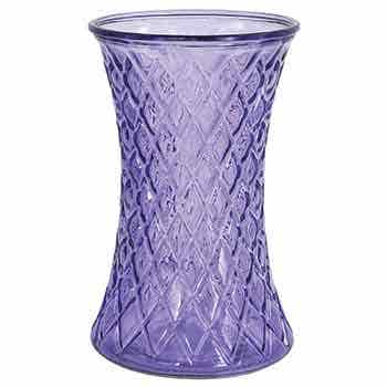 Lilac Embossed Gathering Vase 8