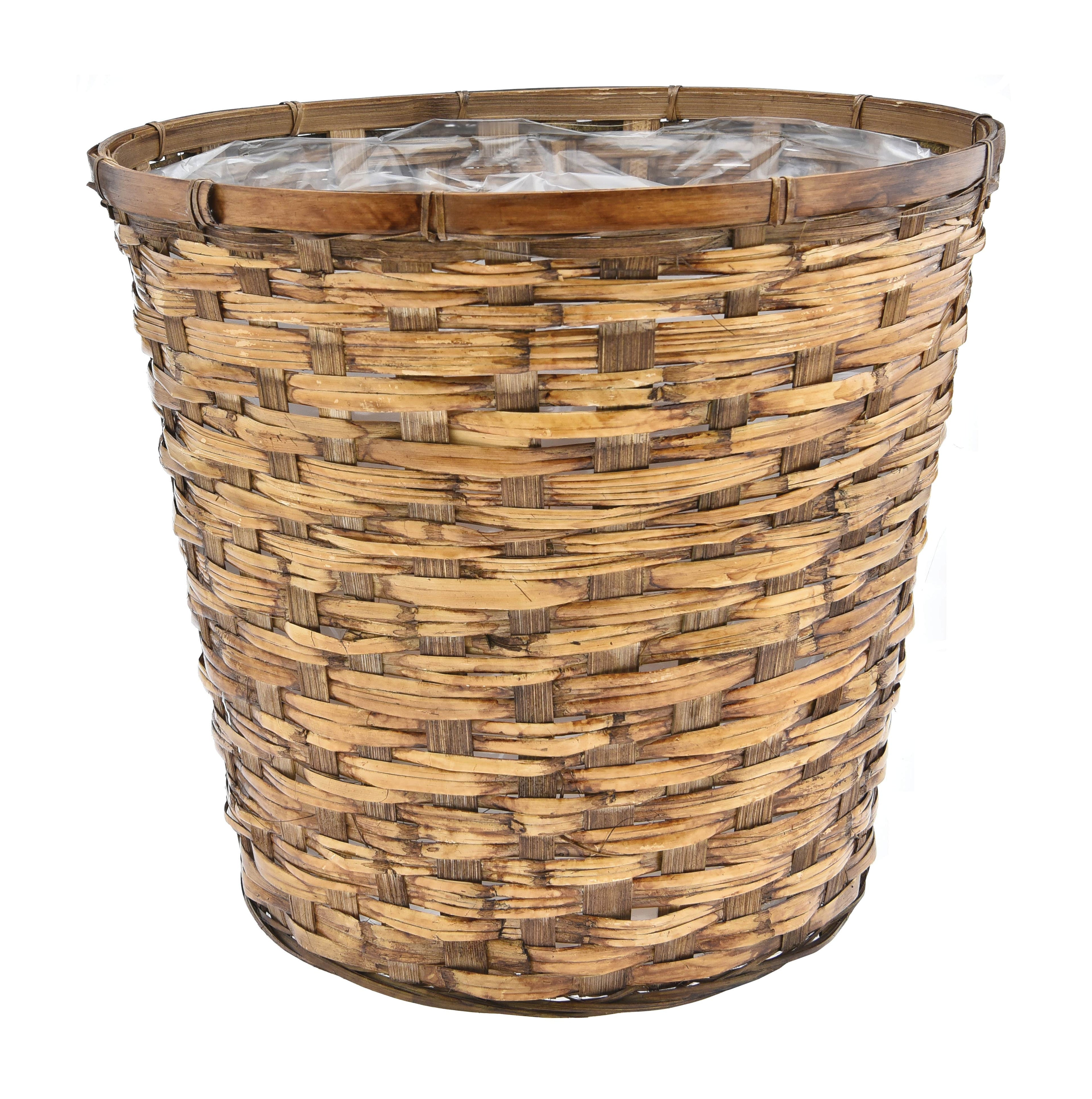 12 Brown Rattan Pot Cover