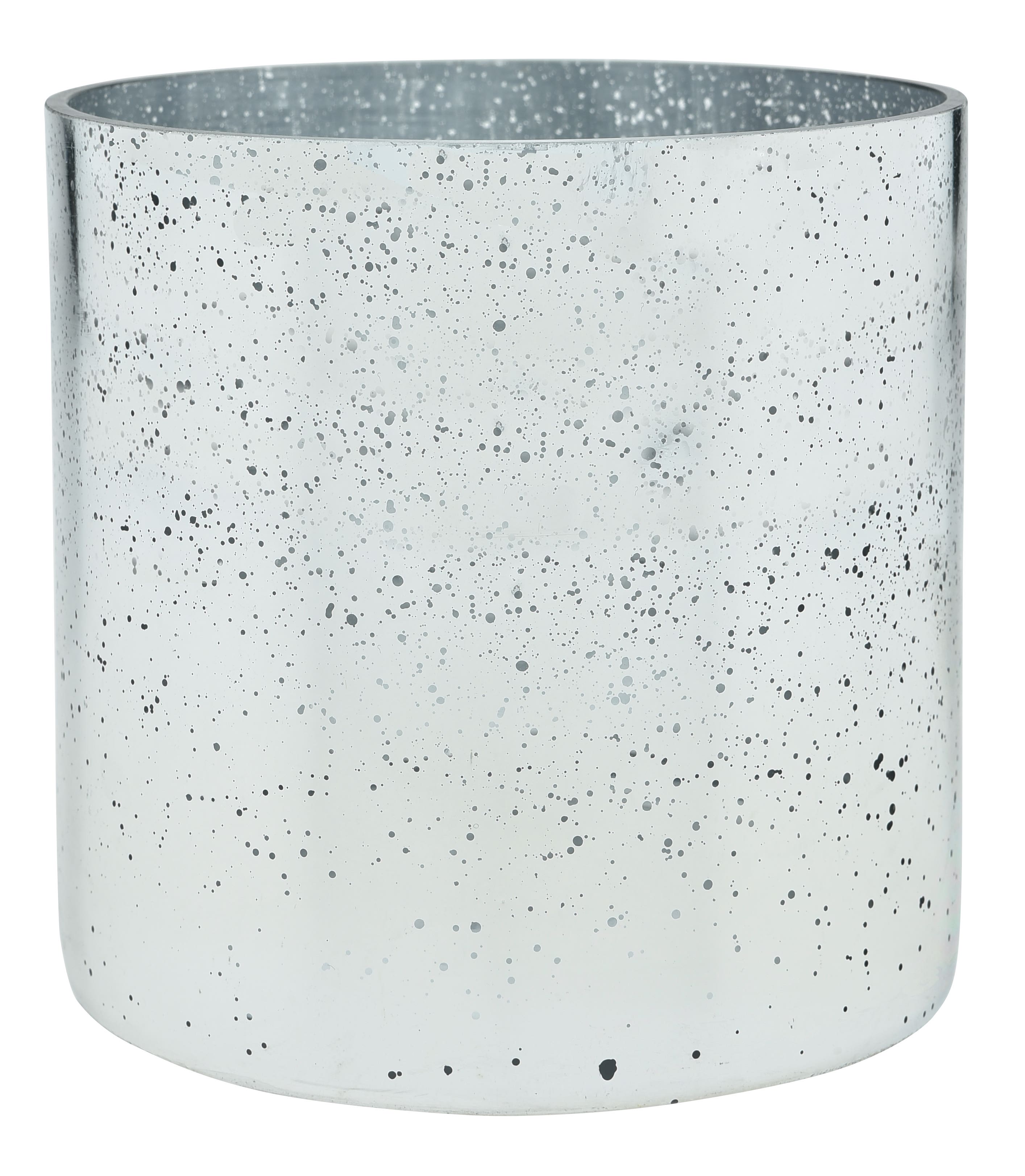 6 Silver Mercury Glass Cylinder