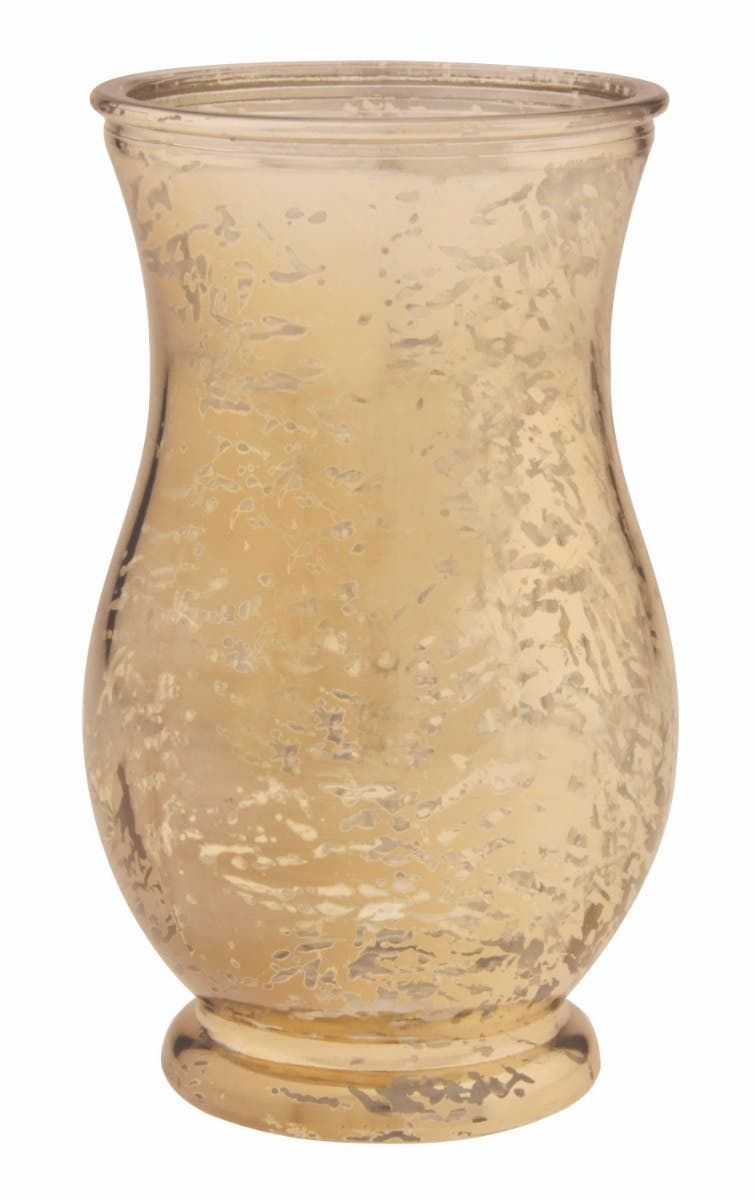 7 Round Mercury Gold Regency Vase