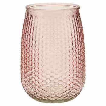 Blush Pink Sharon Dimple Vase 8