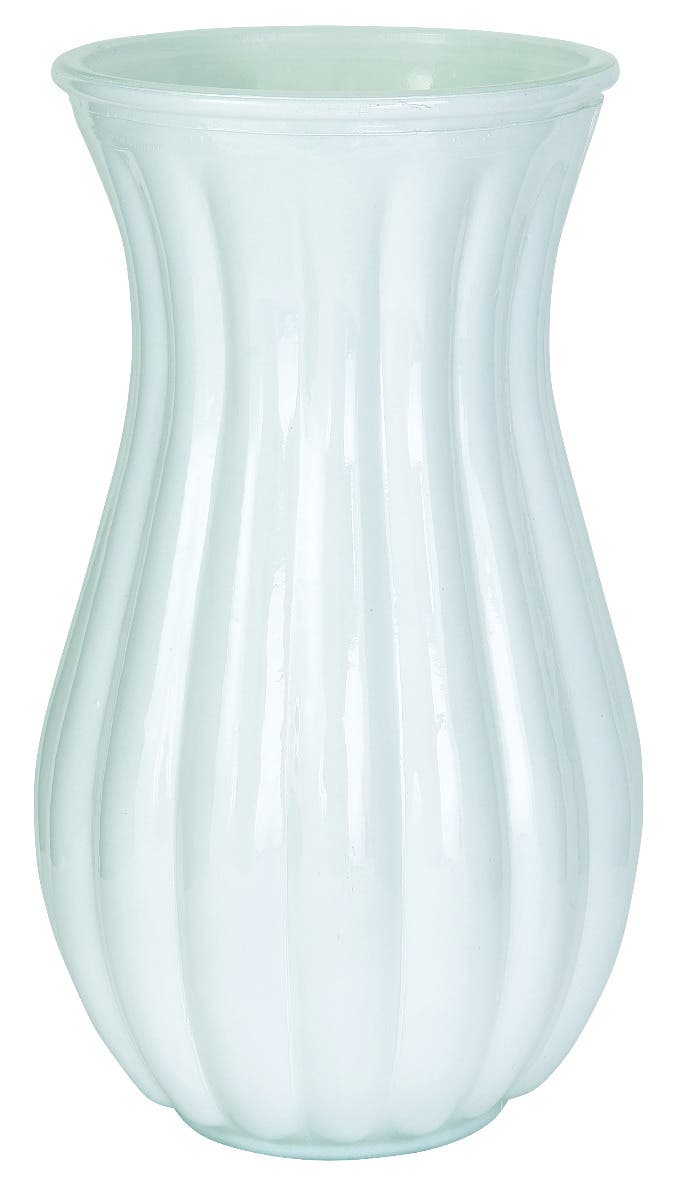 8.75 Round White Painted Jenna Vase