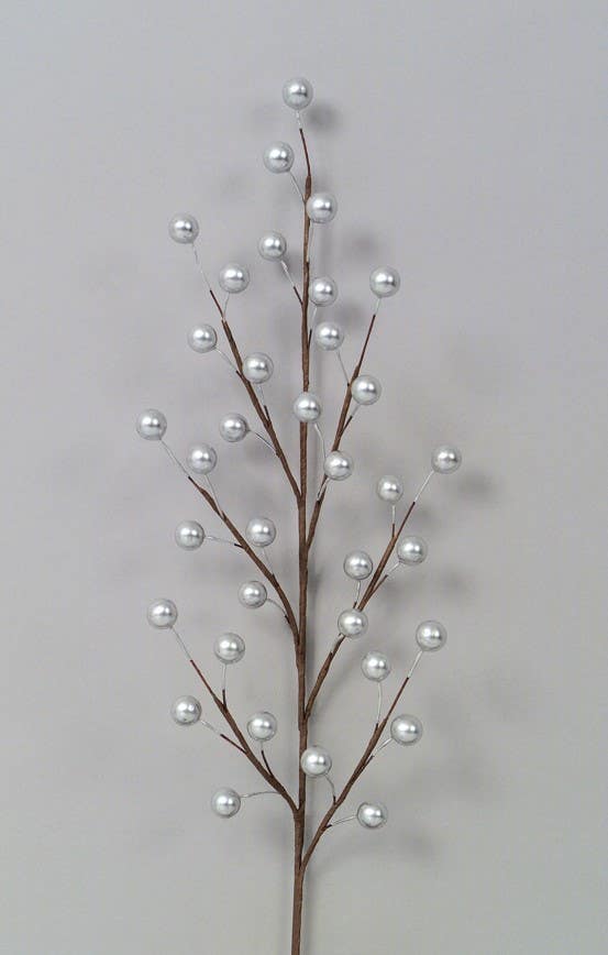 19 Silver Berry Sprays, 12-Bag