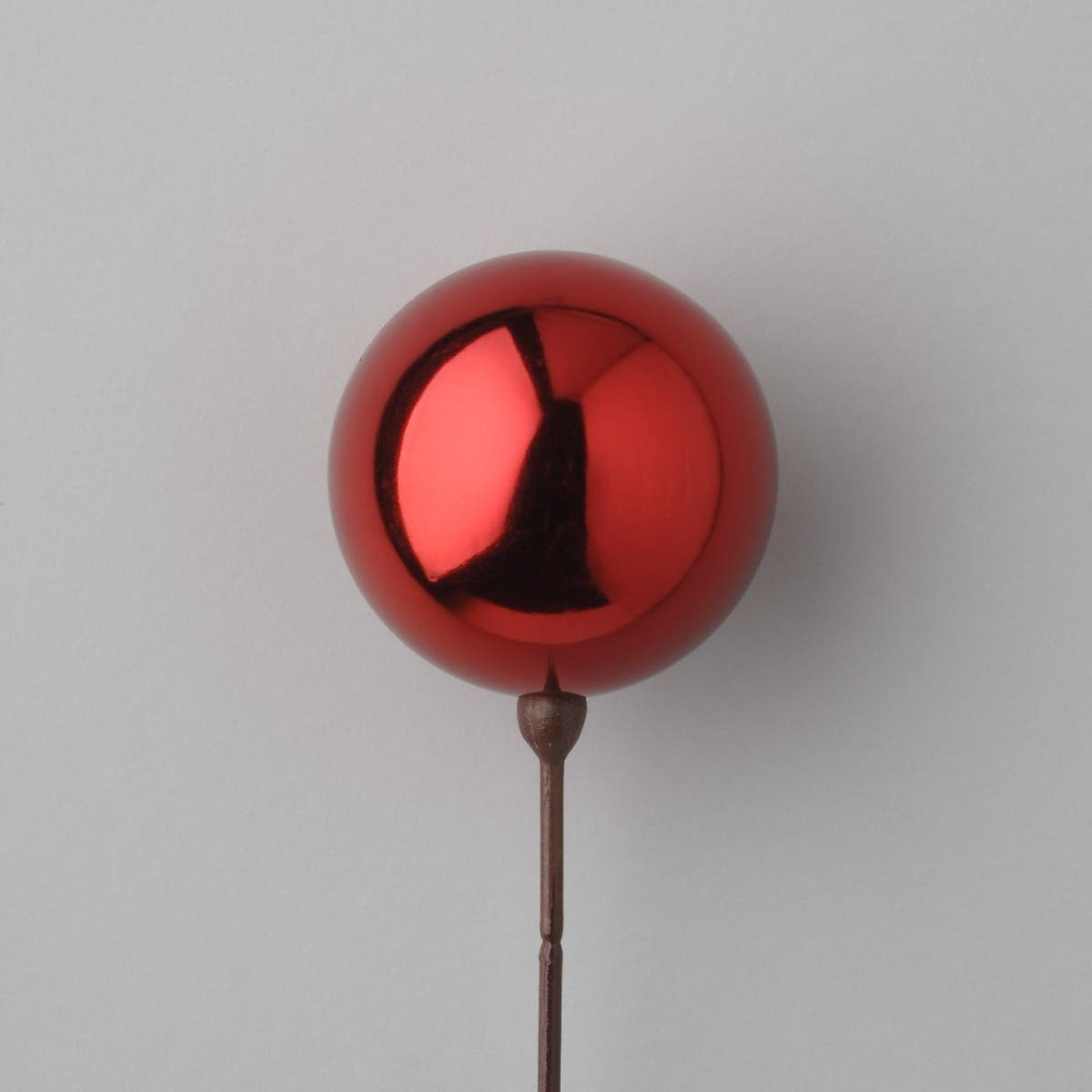 120 MM Shiny Red Ball on Pick
