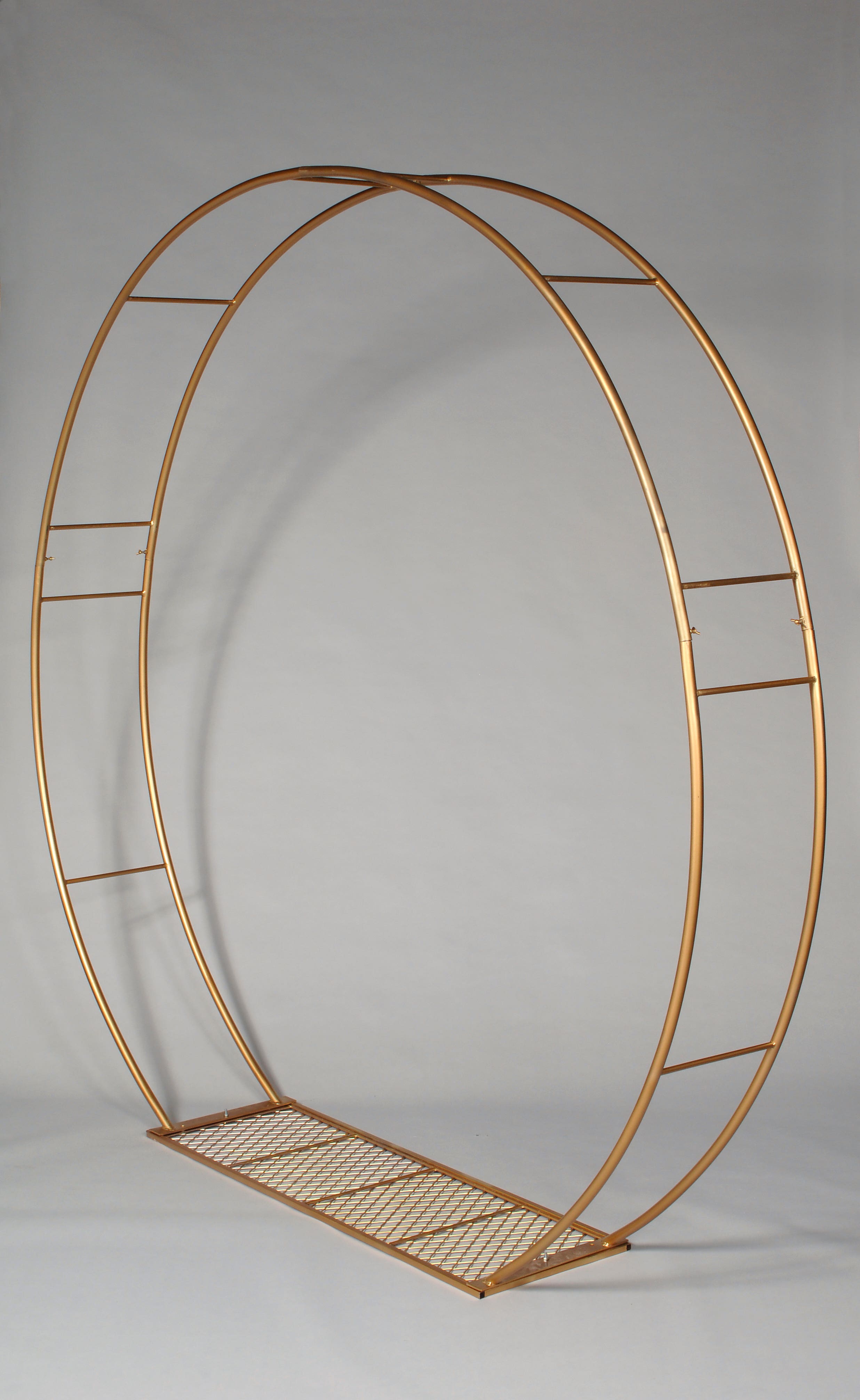 96 x 100 x 15 Gold Metal Moon Arch