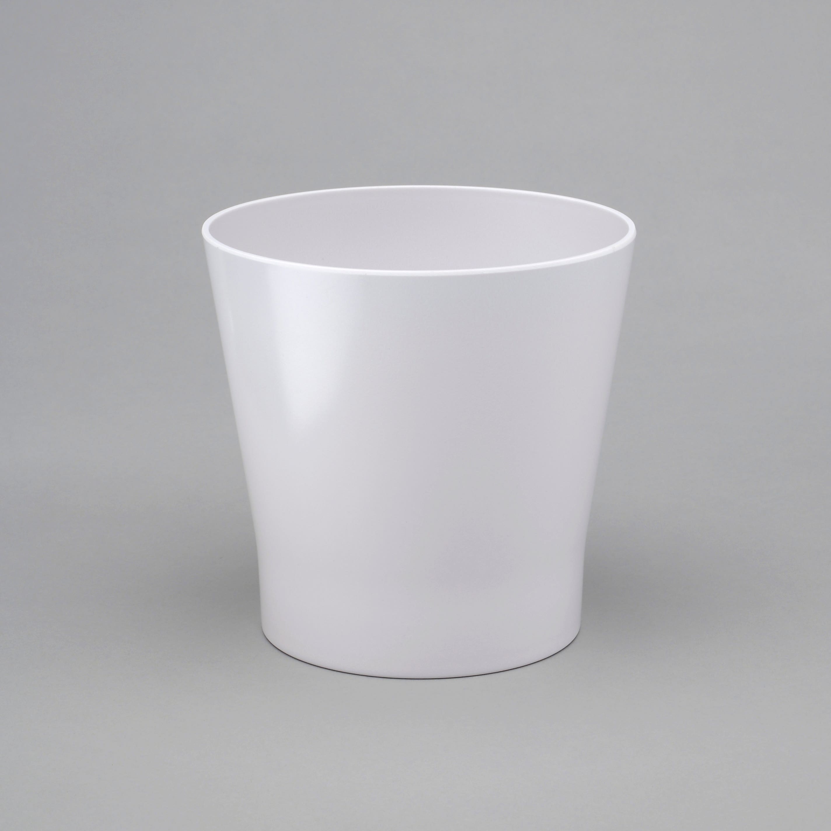 6.5 x 6.25 x 5 White Tapered Pot
