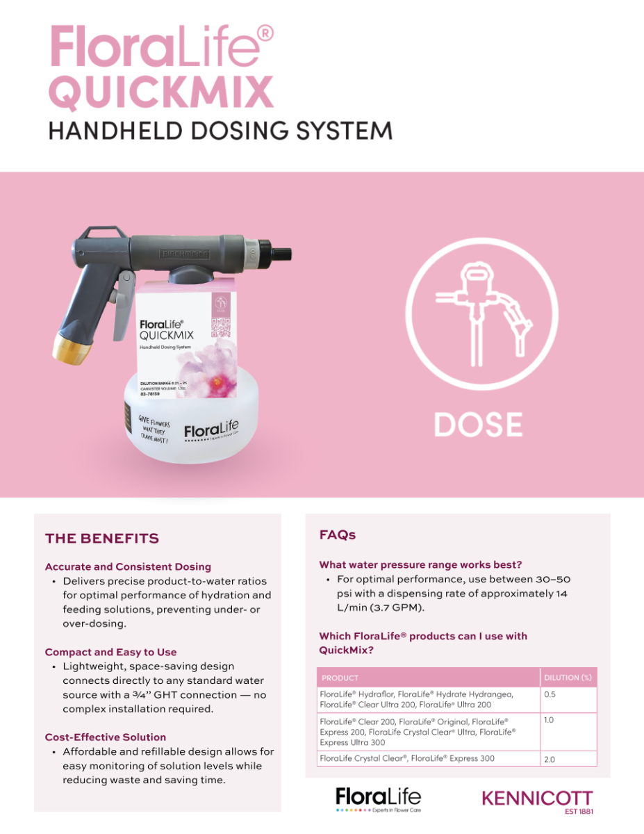 Quickmix Handheld Dosing System Product Guide
