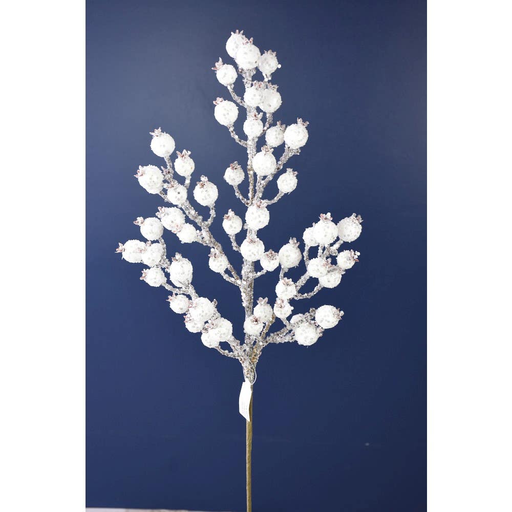 25 White Iced Crabapple Spray
