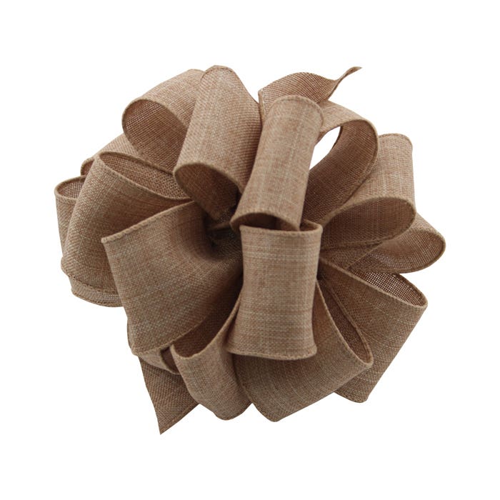 #9 Natural Linen Wired Ribbon, 50-Yards – Kennicott