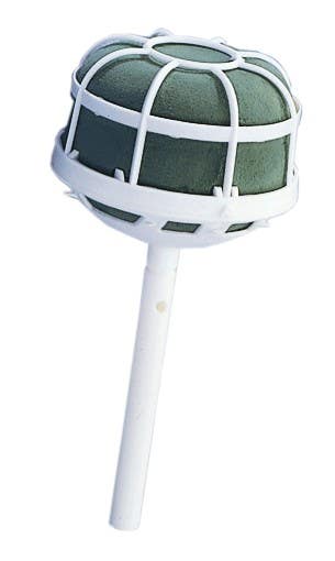 White Grande Straight Bouquet Holders, 6