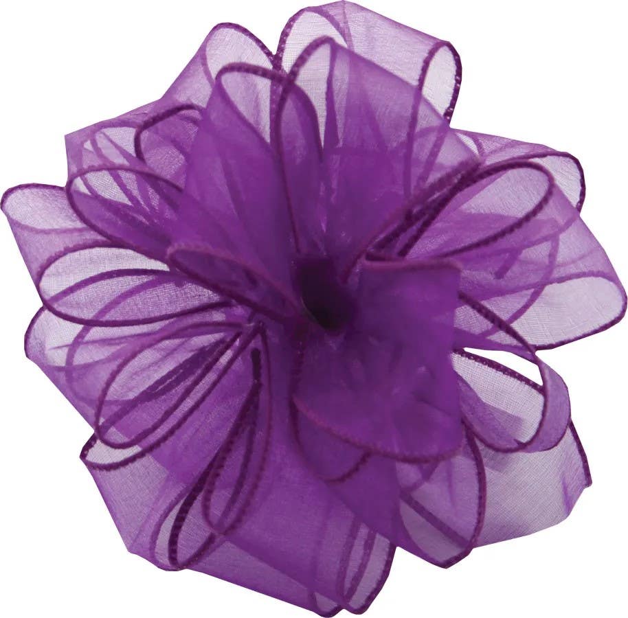 #9 Purple Sheer Ribbon, 50-Yards