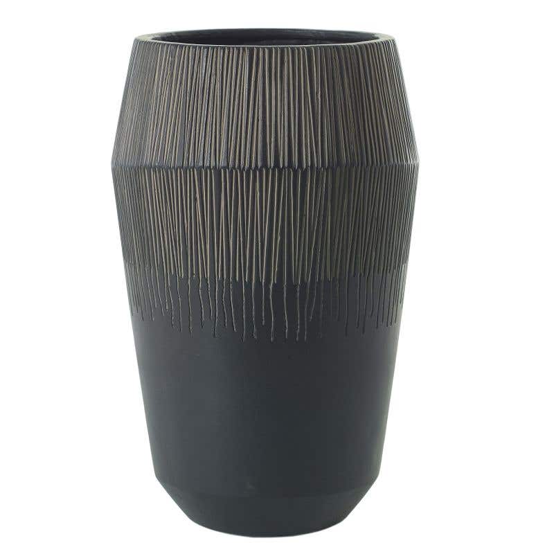 13 x 21.25 Black Jeva Planter, 9-Case