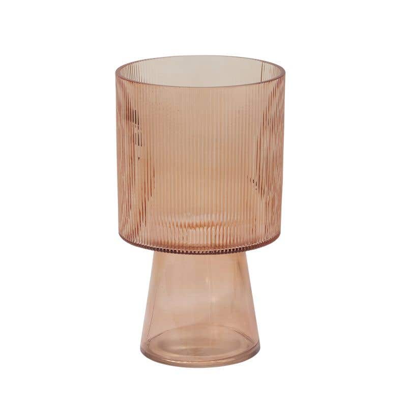5.75 x 10 Pink Kersten Glass Vases, 9