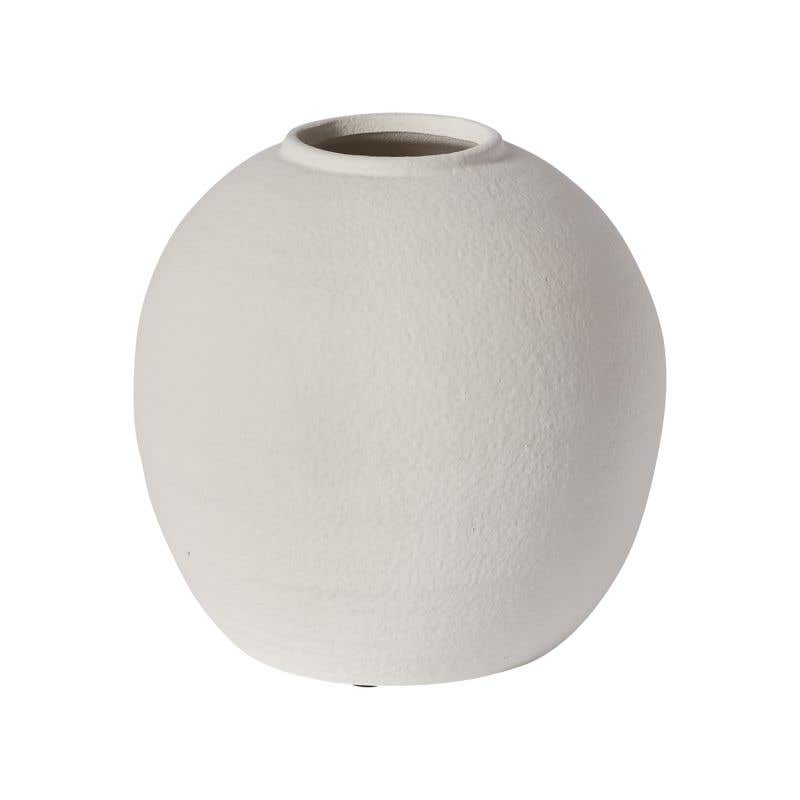 11.5 x 10.75 White Konos Vase, 2-Case