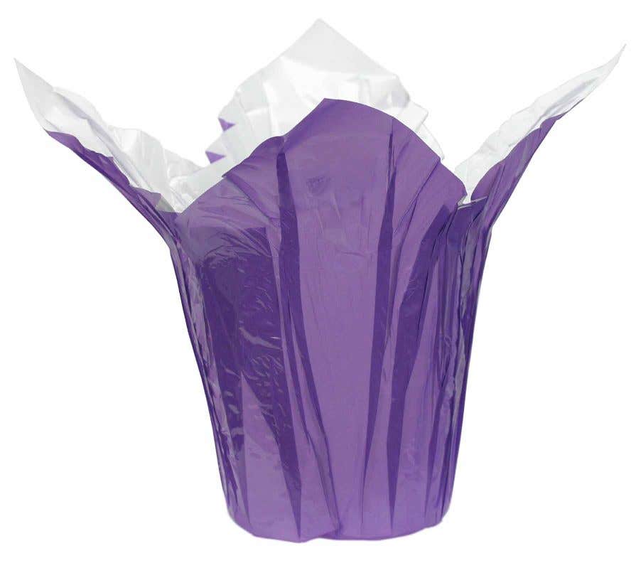 4.5 Lavender Pearl Pot Covers, 50-Pack