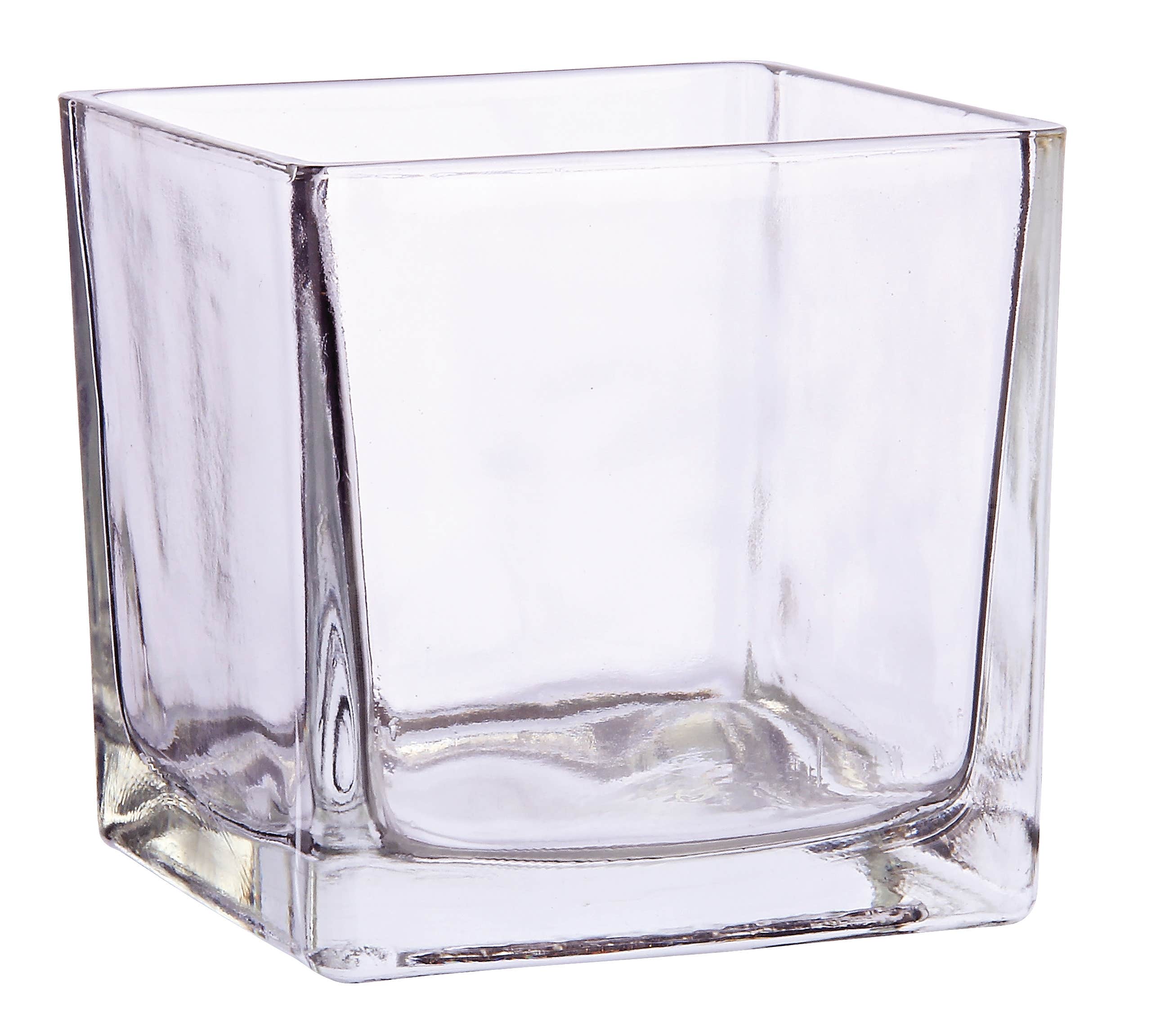 5 Clear Glass Cube