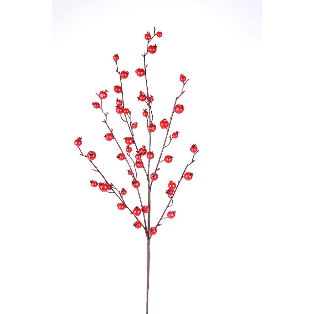 30 Red Mini Pomegranate Spray
