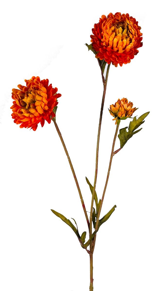26.5 Orange/Yellow Mum Spray