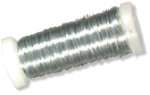 164' x 24 Gauge Silver Metallic Wire