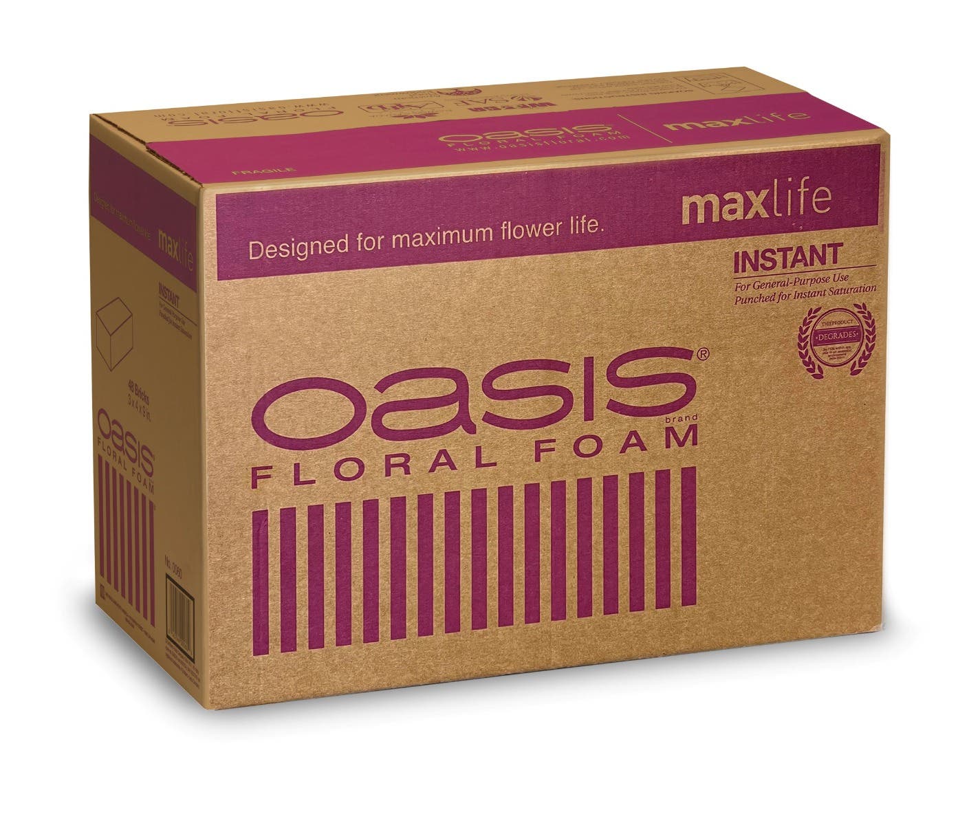 9x4x3 Instant Floral Foam Maxlife, 48