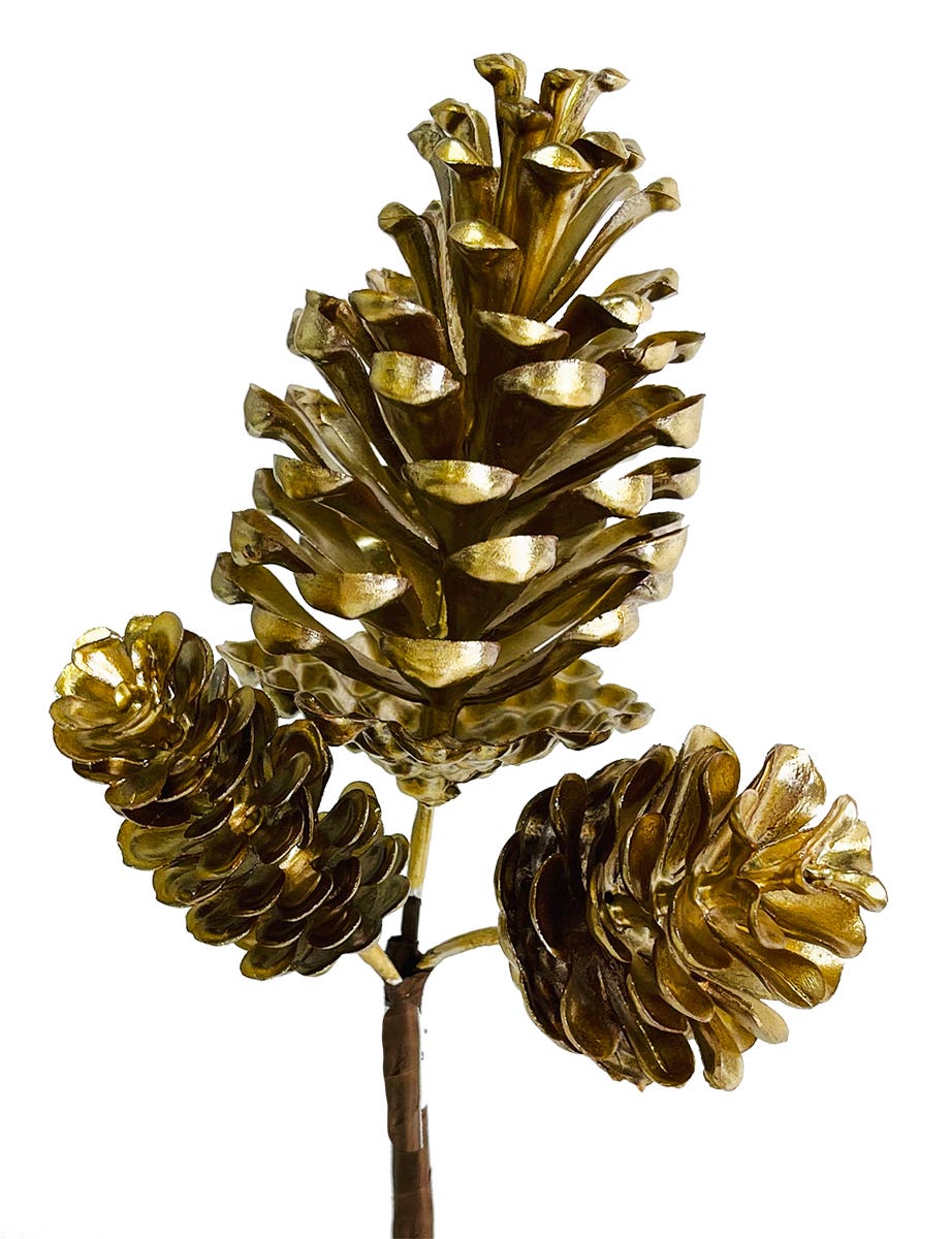11 Gold Laquer Cone Pick