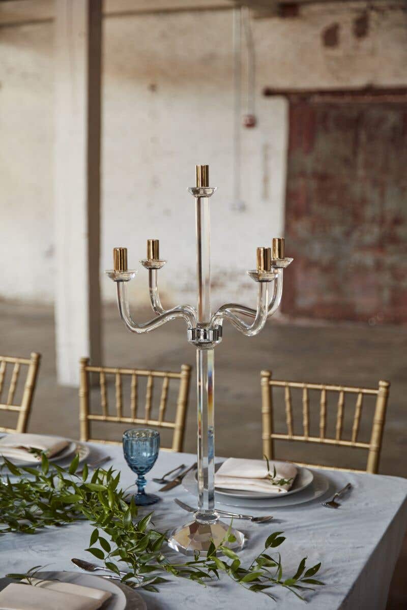 16x28.75 Clear Premiere Candelabras, 2