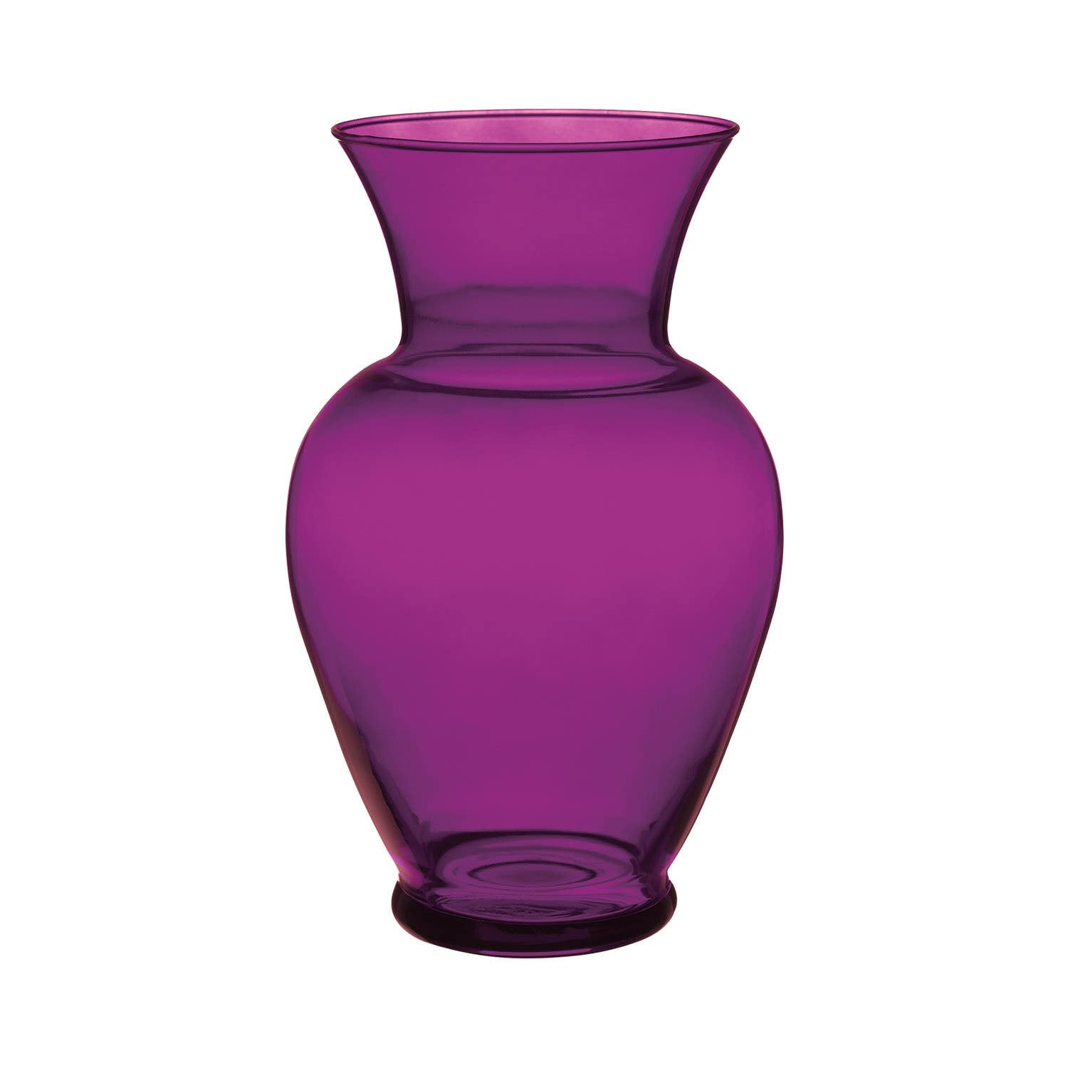 8.75 Purple Glass Garden Vases, 6-Case