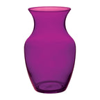 8 Purple Glass Rose Vases, 6-Case