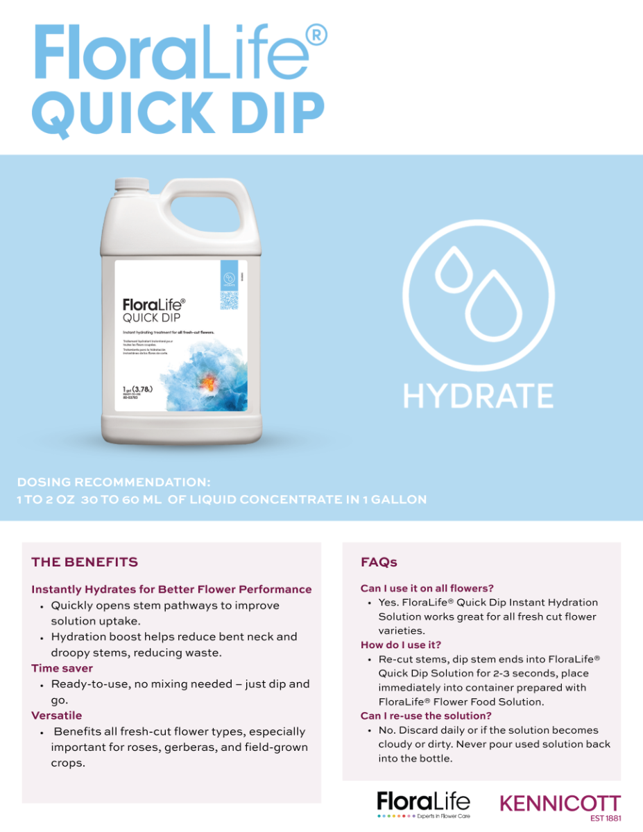 Quick Dip 100 Instant Hydrating 1 Gallon Product Guide