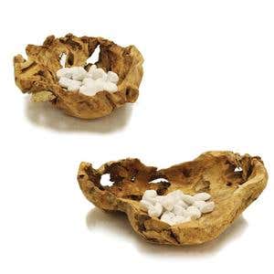 12 Natural Wood Bowl