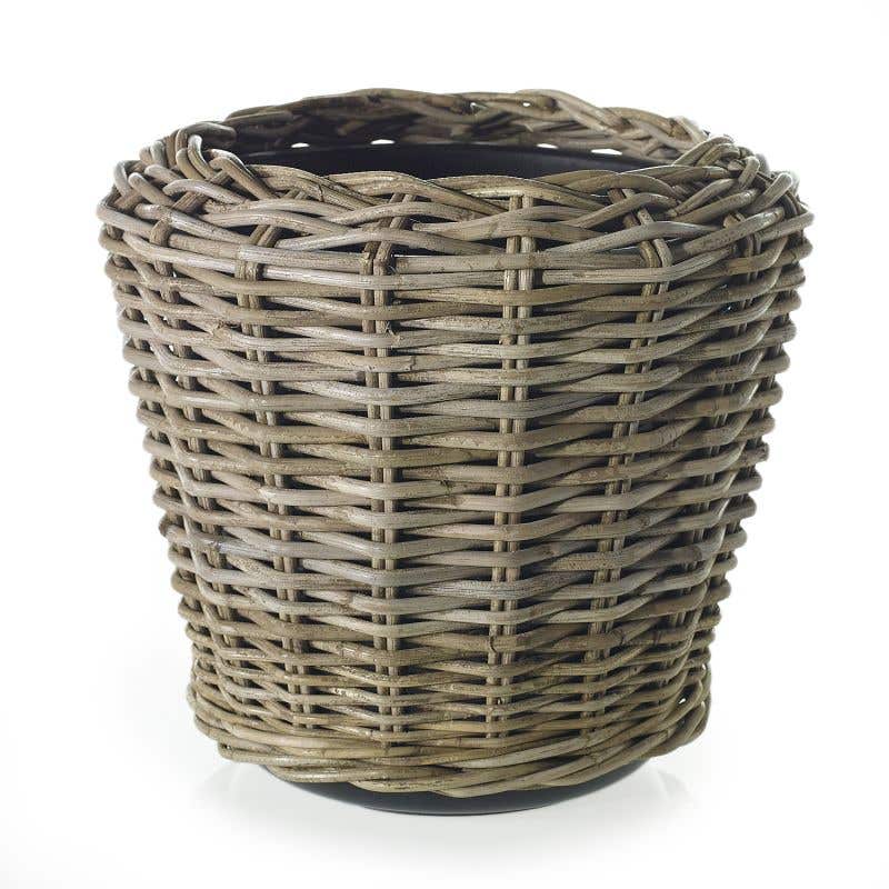 16x14.5 Natural Rattan Wood Baskets, 6