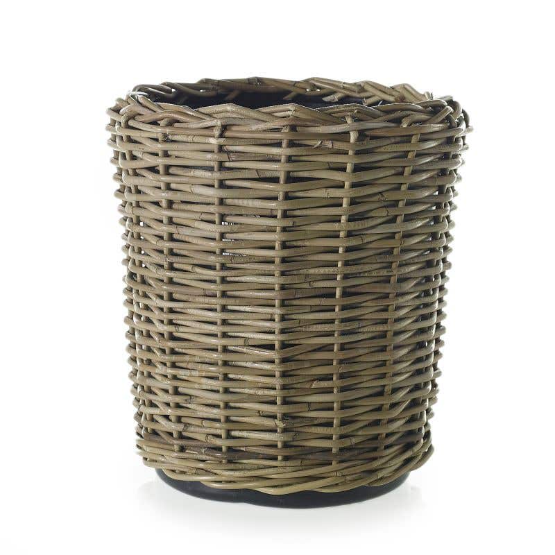16.5x17 Natural Rattan Wood Baskets, 6