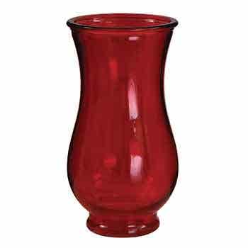 9 Red Tara Glass Vase