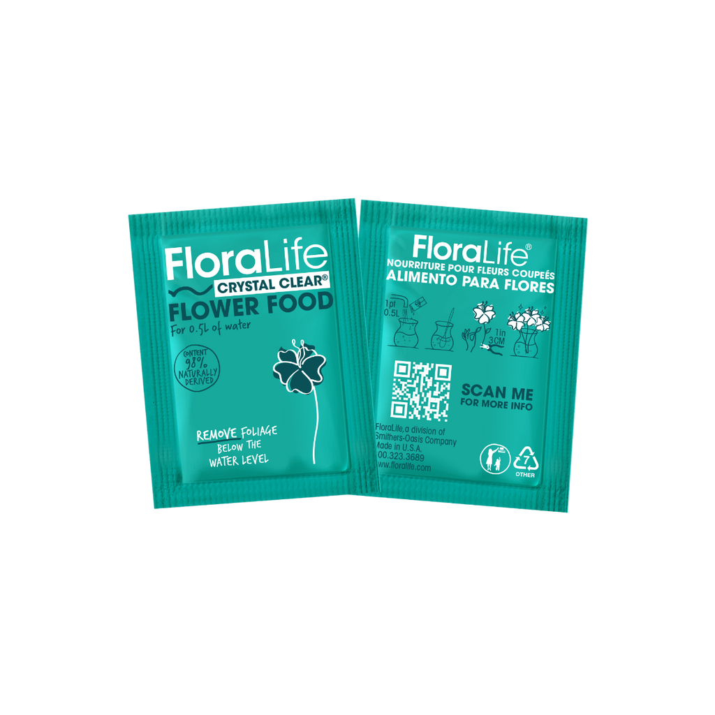 Clear Crystal Flower Food 300, 200-Box