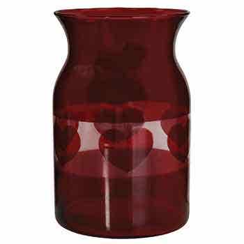 8 Red Heart Design Milk Jug