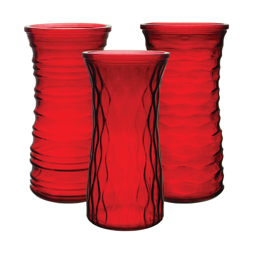 9.75 Ruby Rose Vase, 12-Case