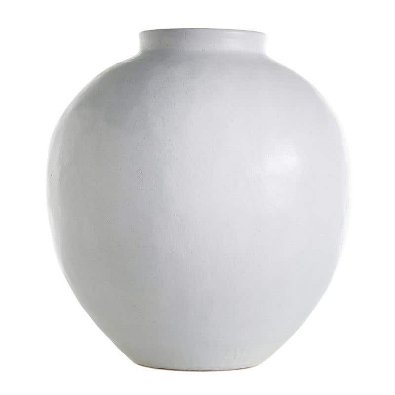 23 x 24 White Santorini Vase