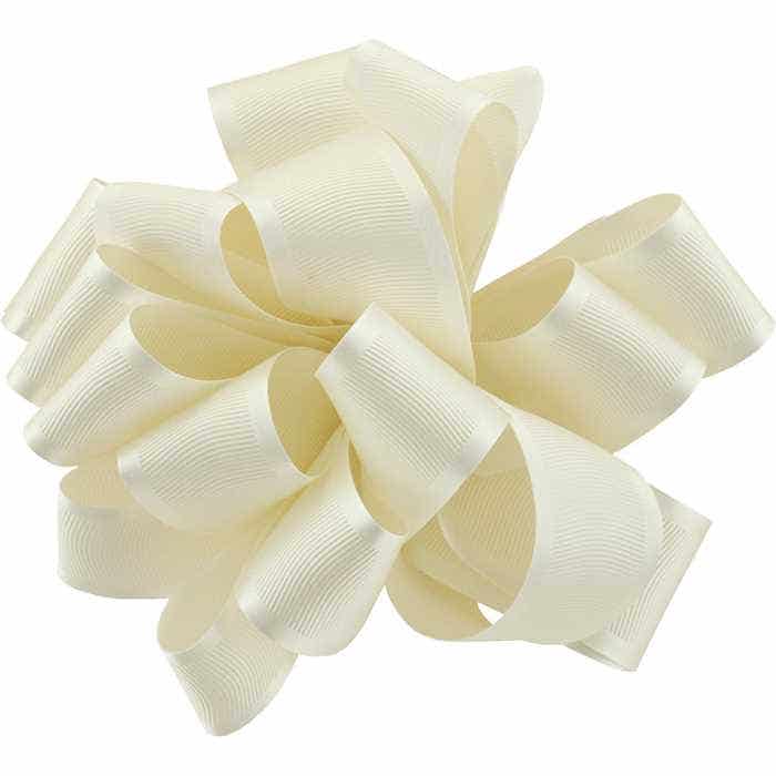 #9 White Grosgrain Ribbon, 25-Yards