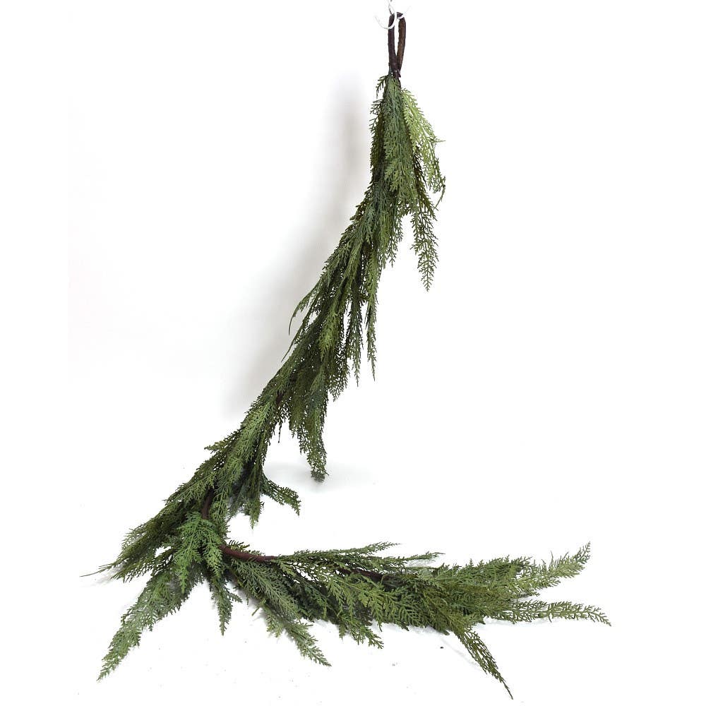 6' Green Soft Cedar Garland