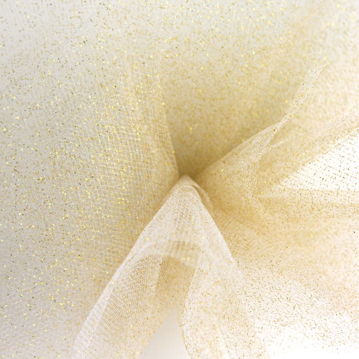 6 Gold Tulle Ribbon, 25-Yards