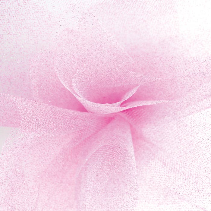 6 Pink Tulle Ribbon, 25-Yards