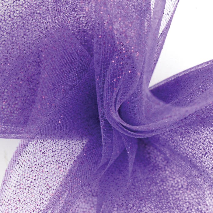 6 Purple Tulle Ribbon, 25-Yards