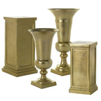 17 x 36 Sparta Gold Metal Pedestal