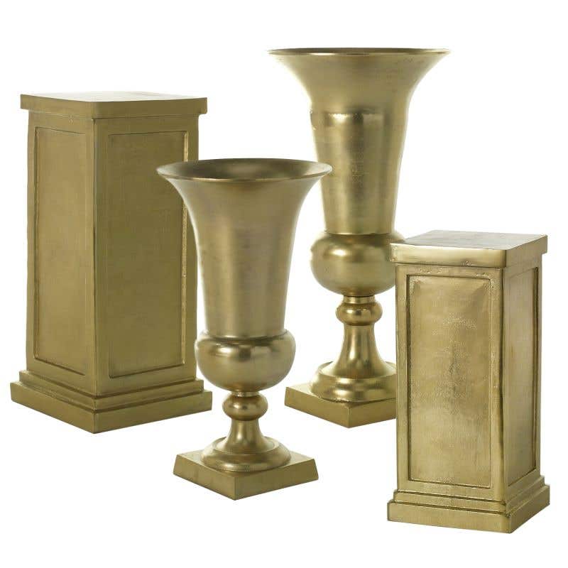 17 x 36 Sparta Gold Metal Pedestal